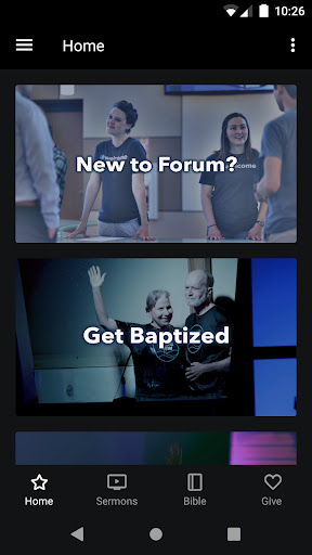 Android application Forum Christian Church screenshort
