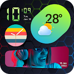 Cover Image of Baixar Kclock: Relógio, Widget iOS15  APK