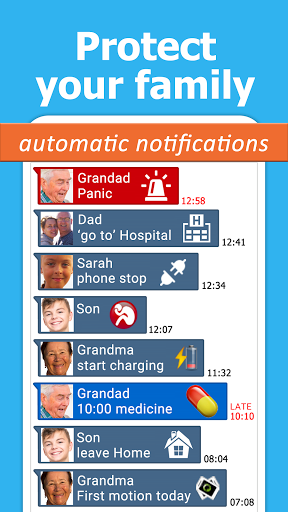 Android application FamilyOK : safety + well-being screenshort