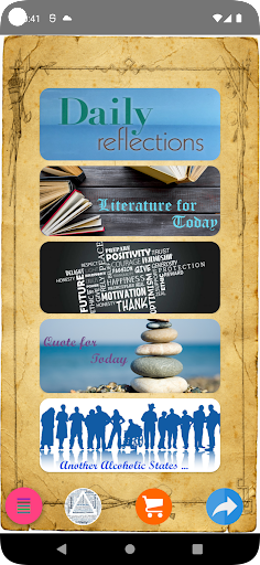 Android application AA Recovery : Daily Literature screenshort