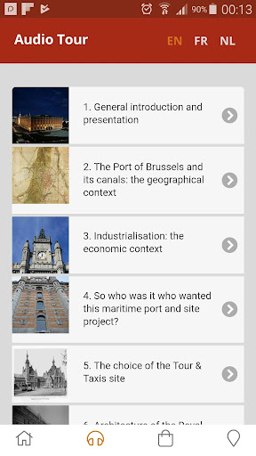 Android application Tour & Taxis screenshort