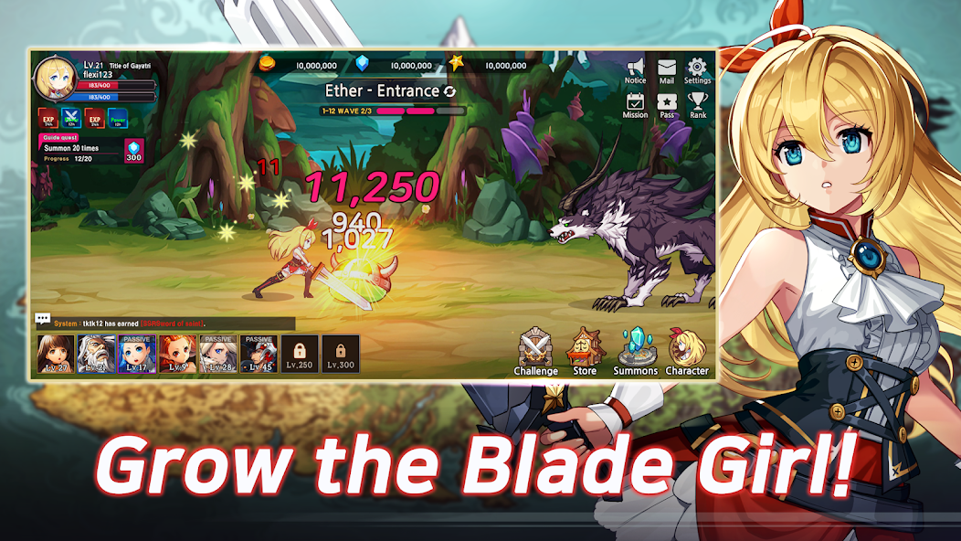 Blade Girl: Idle RPG MOD Screenshot