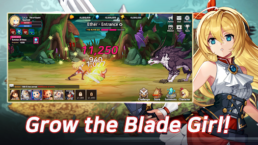Blade Girl: Idle RPG APK v2.0.15  MOD (One Hit, God Mod, Mana)