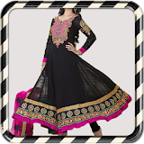 Indian Woman Styles Dress Suit icon