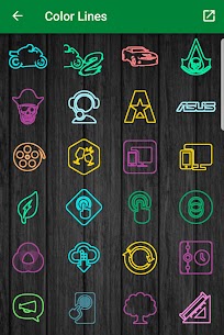 Color lines APK- Icon Pack (PAID) Free Download 6