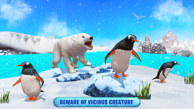 #4. Arctic Penguin Bird Simulator (Android) By: Doorment Games