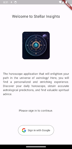 Android application Stellar Insights screenshort