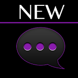 GO SMS Black Purple Theme icon