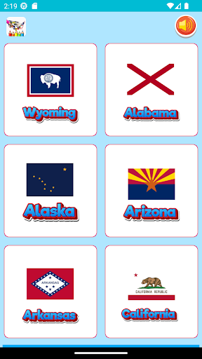 coloring flag of U.S. state Screen 3