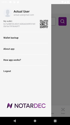 Android application Notrzr screenshort