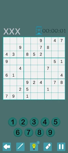 Sudoku puzzle - Screenshot 1