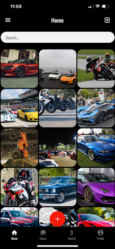 Android application Cars with Bikes screenshort