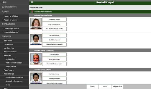 Baseball Chapel Mobile App