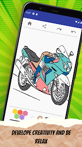 Captura 5 Dibujos De Motos Para Colorear android