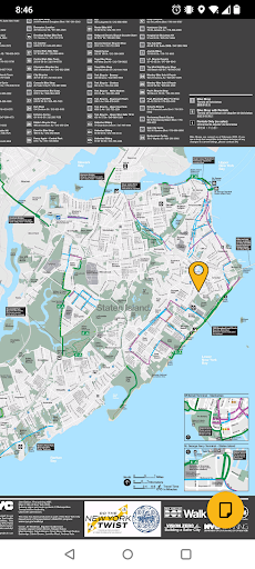Offline bike map New York