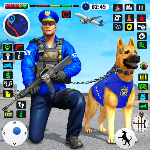 Police Dog Airport Crime Chase  Icon