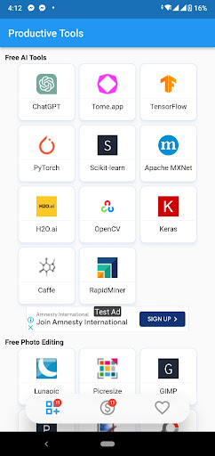 Android application Productive Tools screenshort