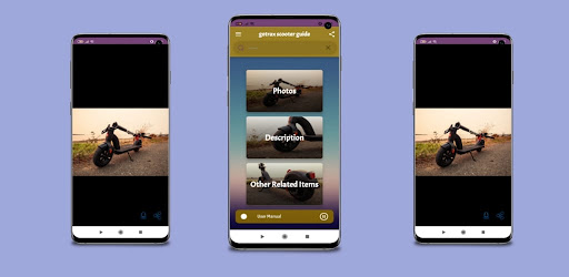 Android application Gotrax Scooter guide screenshort