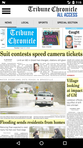 Tribune Chronicle All Access Screen 2