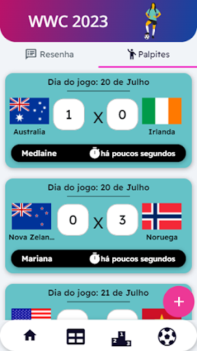 WWC - Mundial Feminino 2023 Screen 3