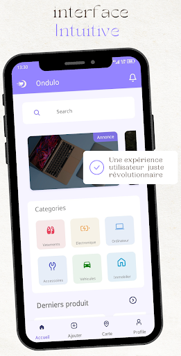 Android application Ondulo screenshort