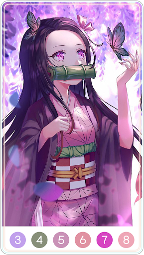 Demon Slayer Color by Number screenshot