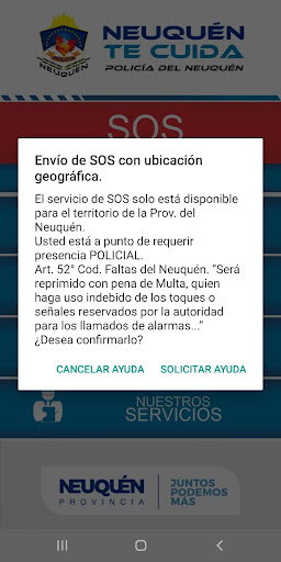 Neuquen te Cuida Screen 3
