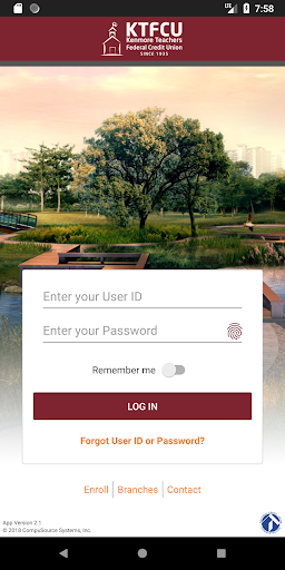 Android application Kenmore Teachers FCU screenshort