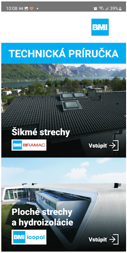 Android application BMI SLOVENSKO screenshort