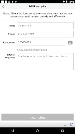 Valley Prescription Centre Screen 2