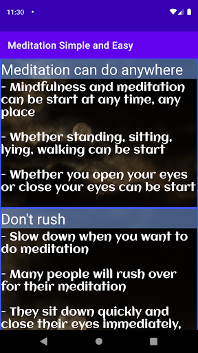 Meditation Simple and Easy Screen 3