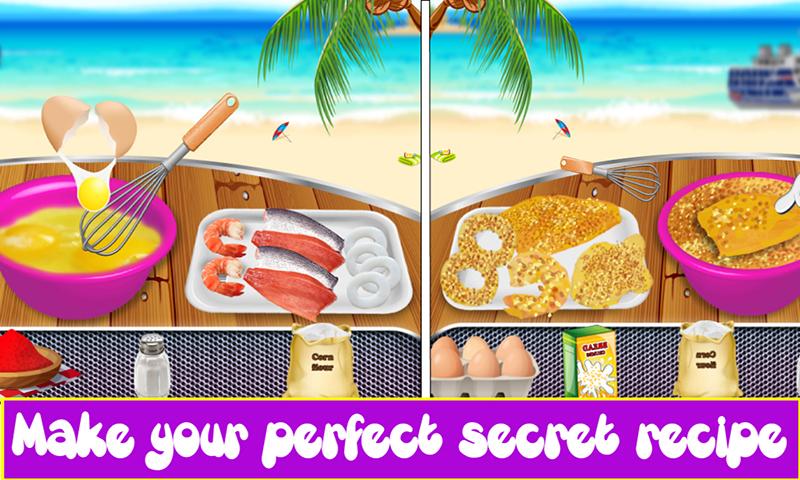 Android application Deep Fry Beach food Carnival screenshort