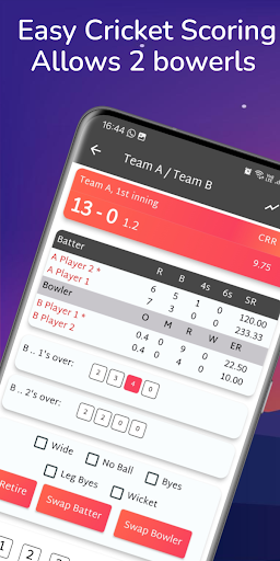 CricÓ : Cricket Scoring app 🏏 Screen 2