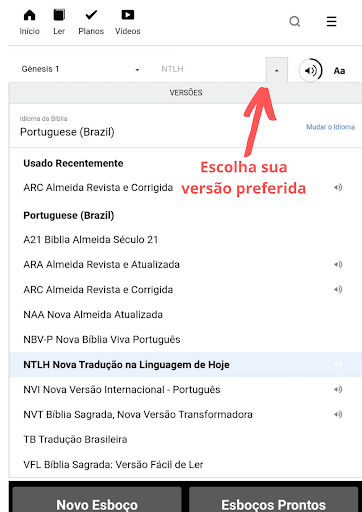 Android application Esboço Fácil screenshort