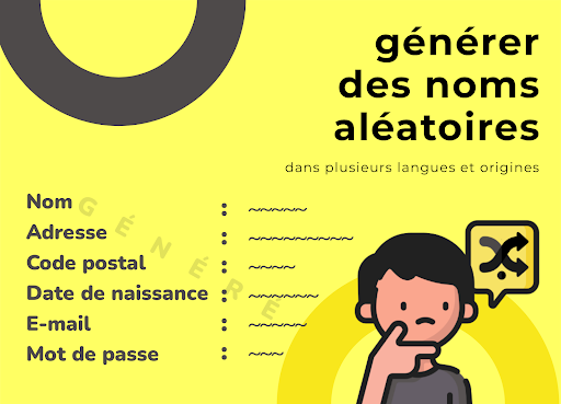 Android application Générateur de Faux Noms screenshort