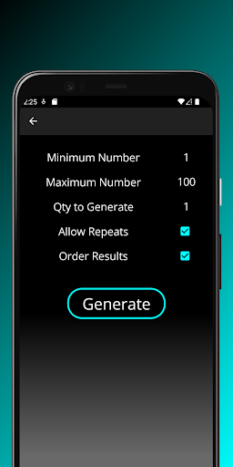 Random Number Generator Screen 3