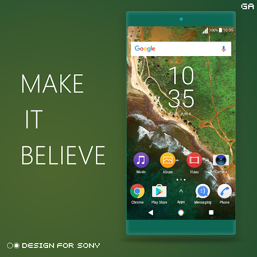 Pixel N Theme - XPERIA ON™ Screen 3