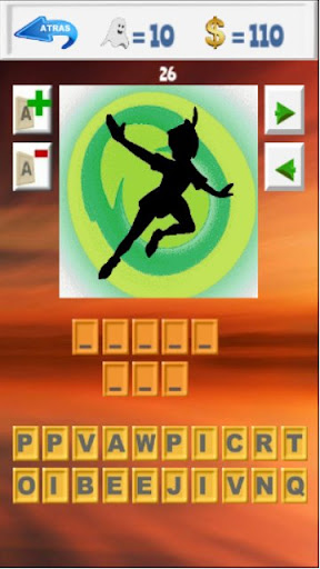 Adivina personajes y su sombra