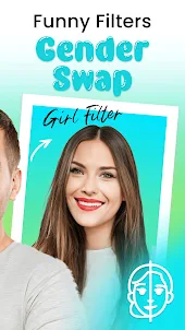 FaceEditor: 未来の顔、性別変換アプリ、髪型、女装