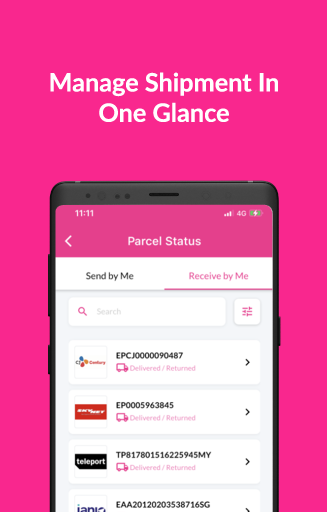 EasyParcel Screen 3