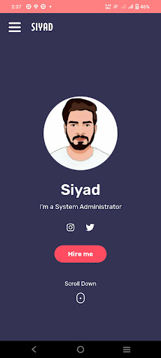Android application Siyad screenshort