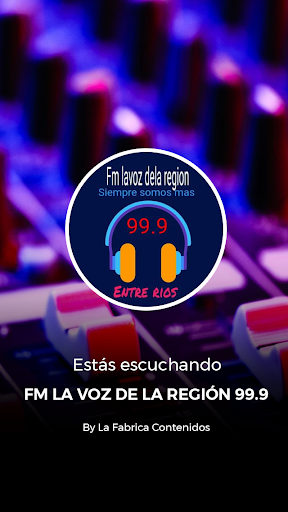 Android application FM LA VOZ DE LA REGIÓN 99.9 screenshort