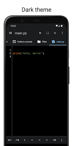 PyCode - ide for python Screen 2
