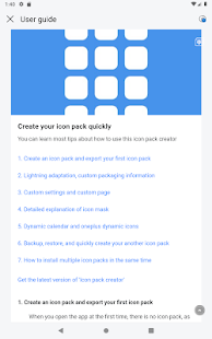 Snímek obrazovky Icon Pack Creator