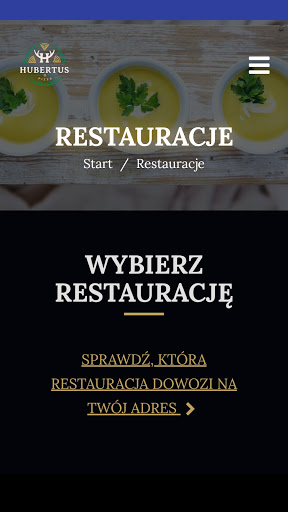 Android application Restauracja Hubertus screenshort