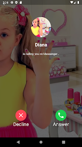 Diana show video call and chat