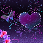 Cover Image of Download Violet Hearts Theme +HOME  APK