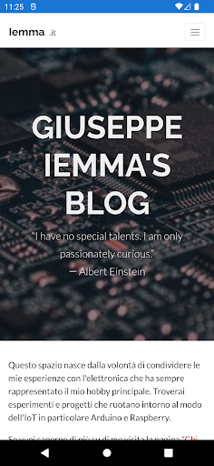 Android application Il blog di Giuseppe Iemma screenshort
