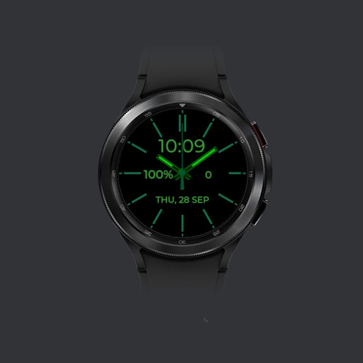 Android application Neon Green watchface screenshort