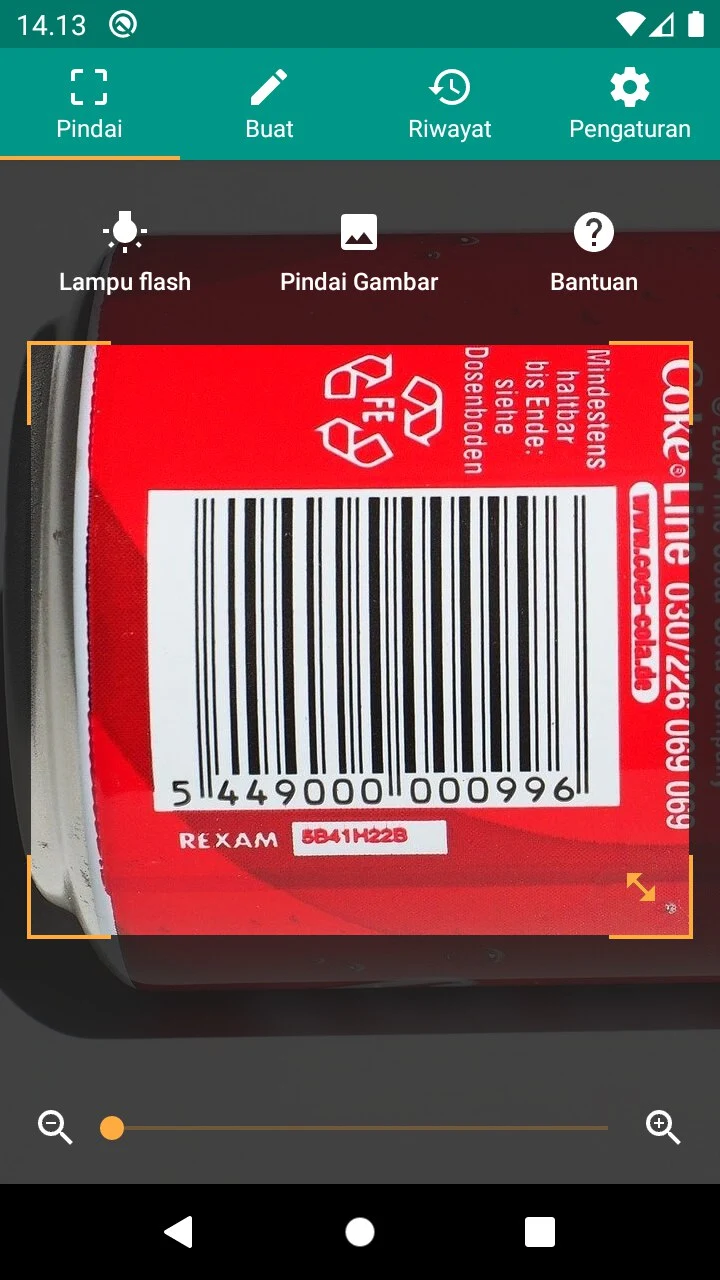 cara scan barcode di Hp